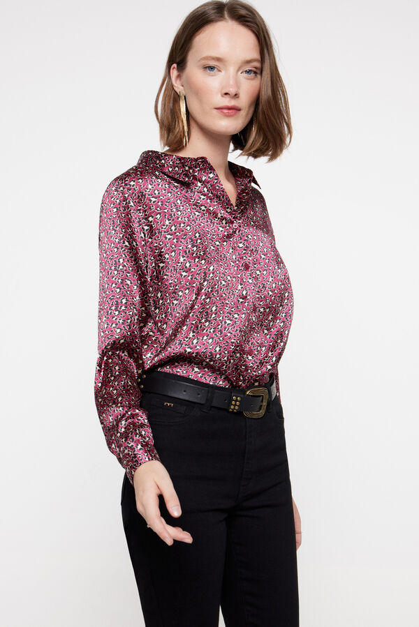 Fifty Outlet Blusa acetinada Multicolor