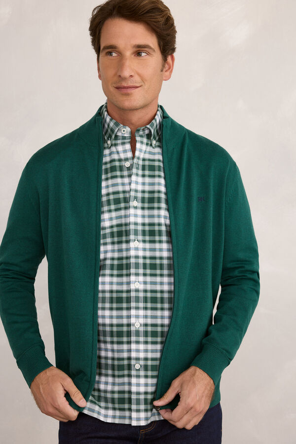 Pedro del Hierro Cardigan Cremallera Logo Botella