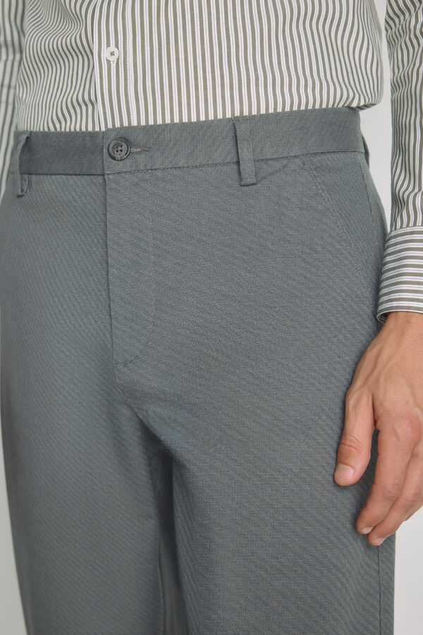 Milano Pantal&oacute;n chino slim fit Gris