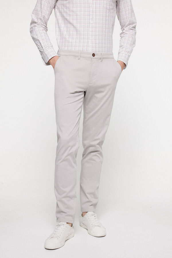 Fifty Outlet Chino Regular Liso Bege