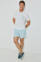 Milano Fato de banho estampado Azul