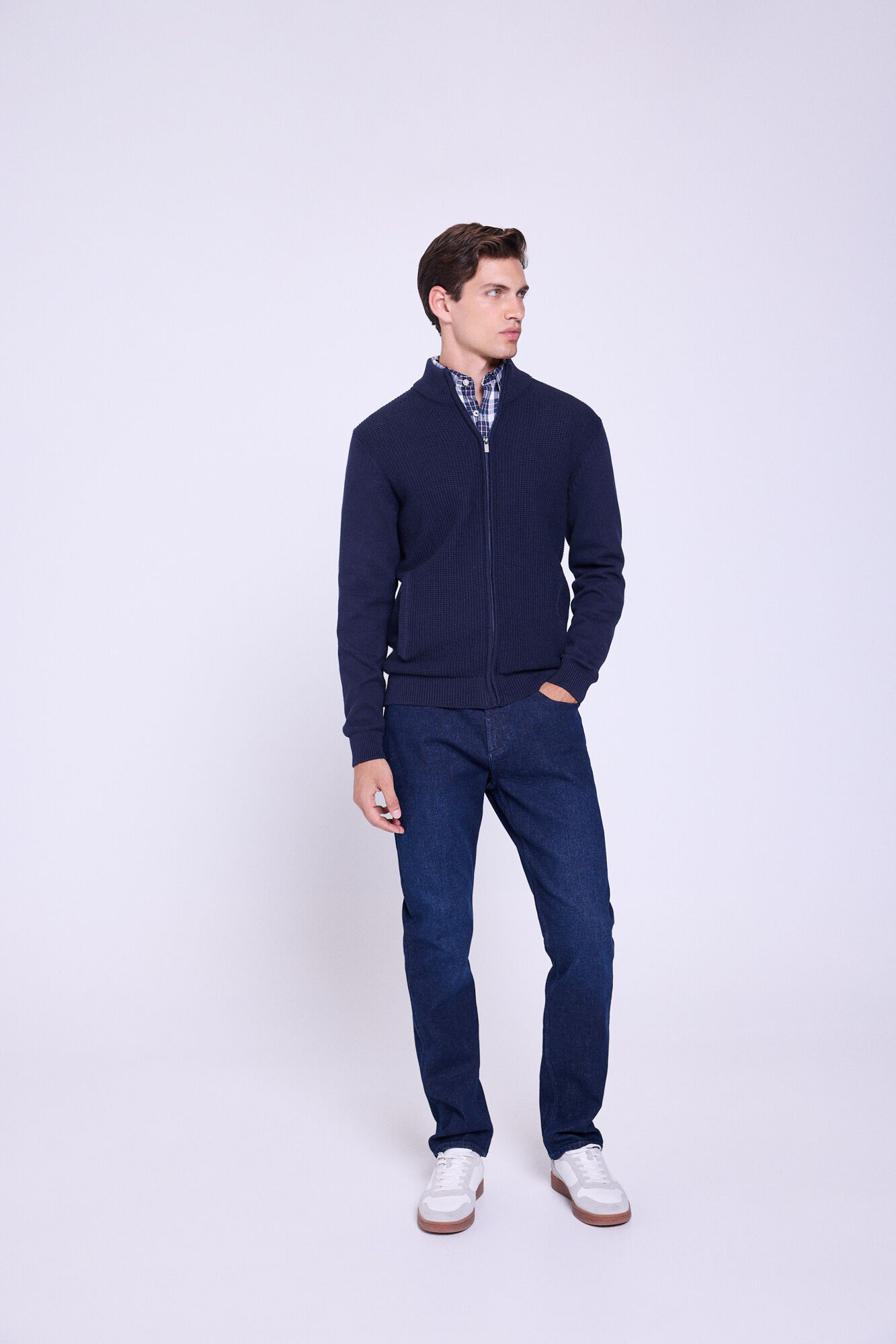 Milano C&aacute;rdigan Algod&oacute;n Cremallera