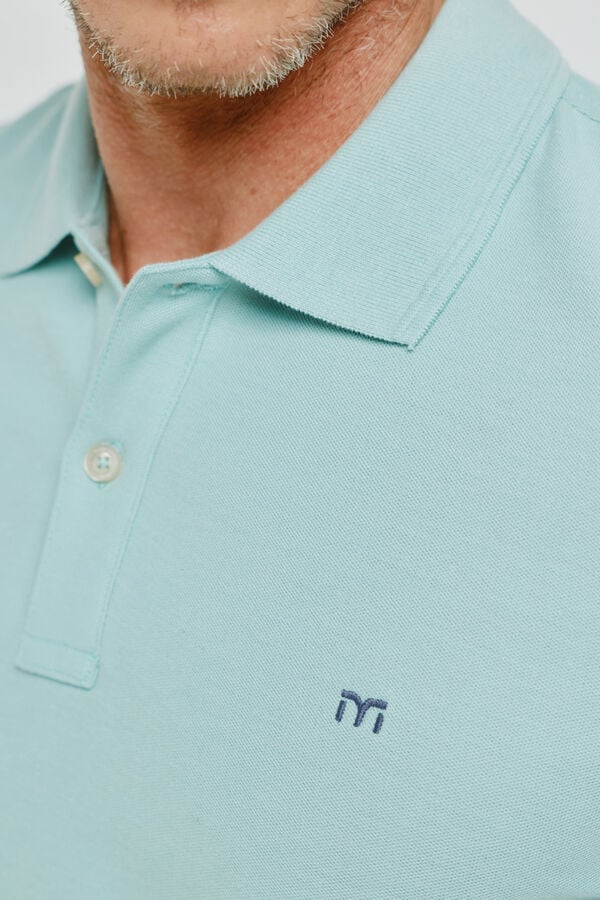 Milano Polo manga curta Azul