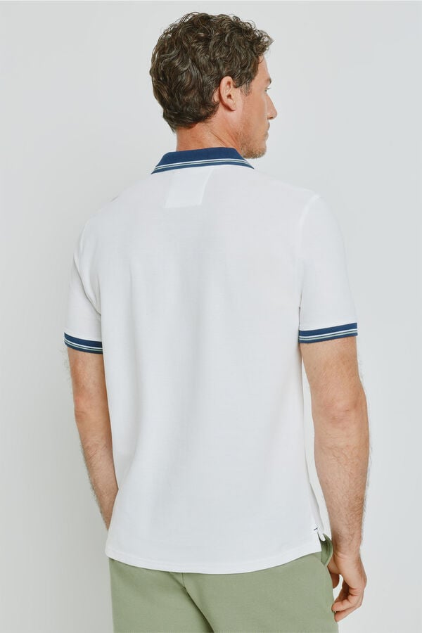 Milano Polo de manga curta Branco
