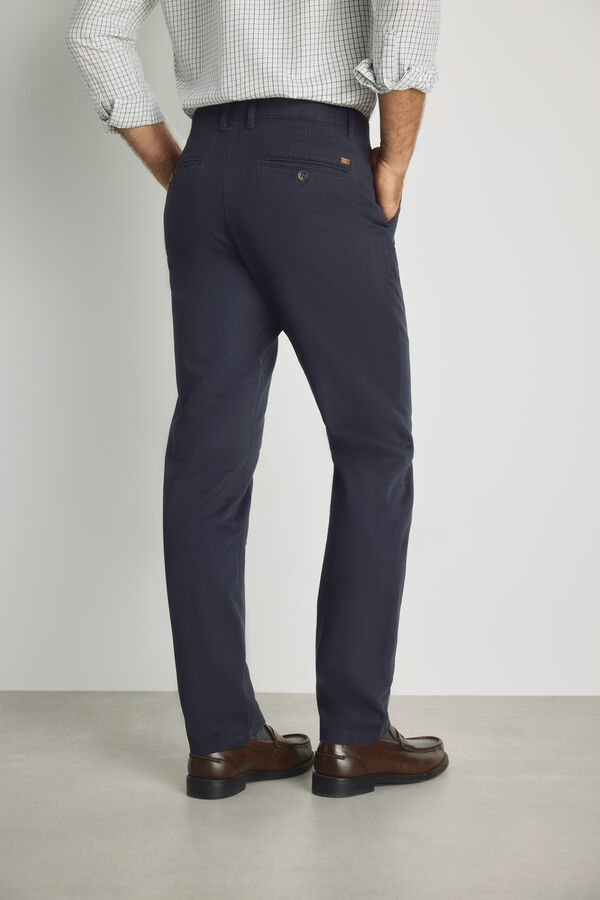 Milano Cal&ccedil;as chino regular fit Marinho