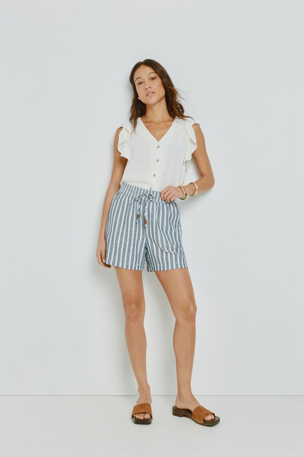 Milano Blusa com folhos Branco