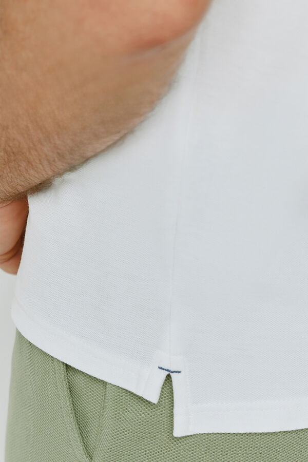 Milano Polo de manga curta Branco