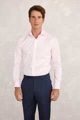 Pedro del Hierro Camisa social Pinpoint Rosa