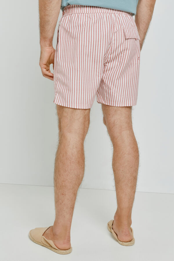 Milano Fato de banho &agrave;s riscas Rosa