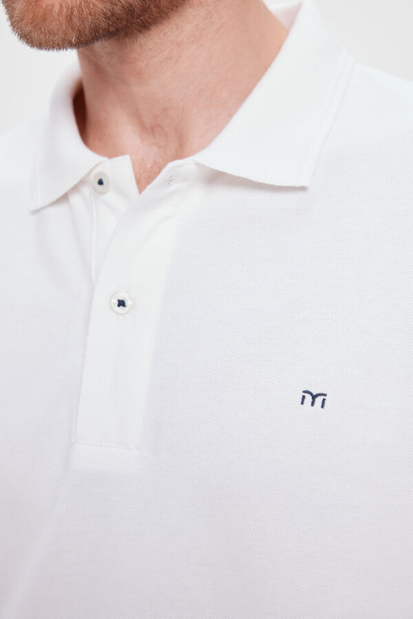 Milano Polo B&aacute;sico Piqu&eacute;&nbsp; Blanco