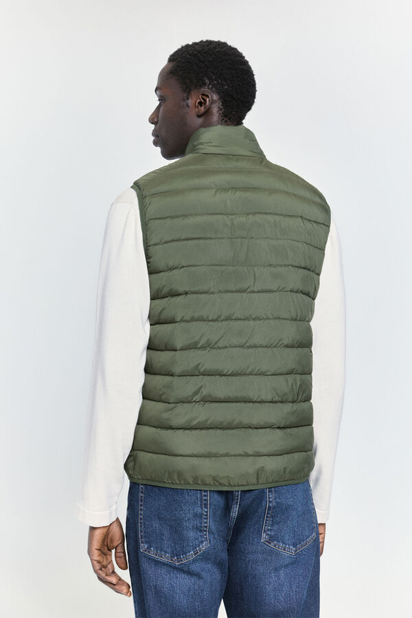 Springfield Colete acolchoado ultraleve C&aacute;qui m&eacute;dio