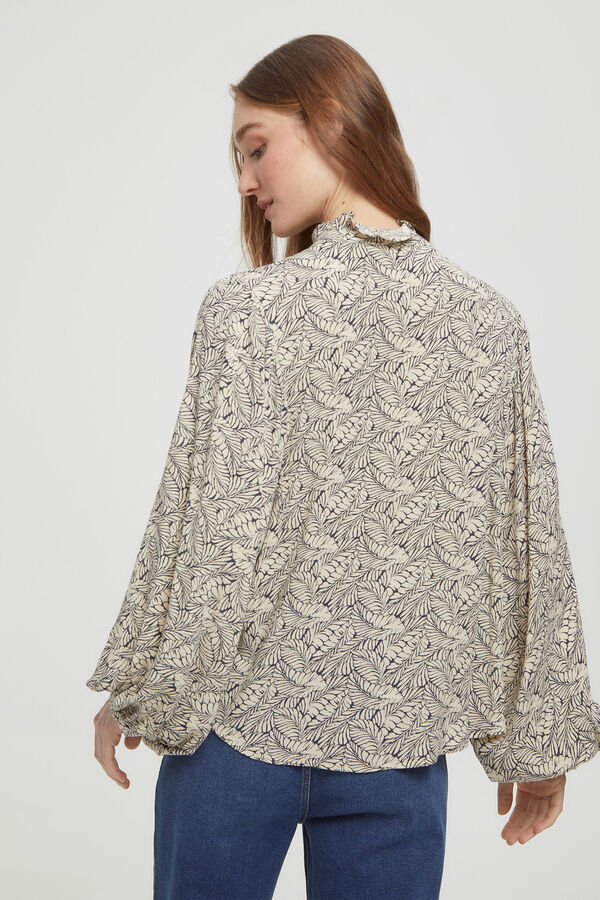 Milano Blusa volume Estampado azul