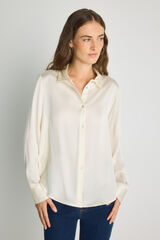 Milano Camisa satinada Beige