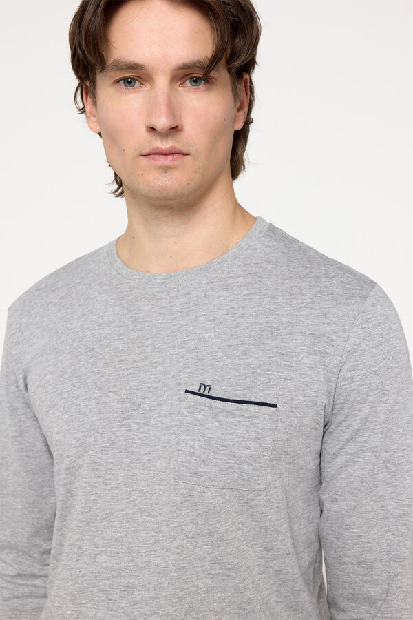 Milano Pijama de cuadros Gris