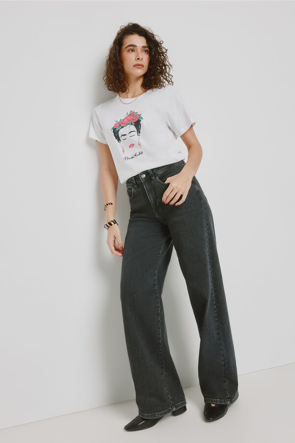 Milano T-shirt estampada de manga curta Branco