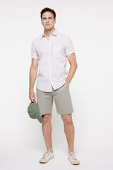 milano Camisa Slub Cuadros Estampado azul