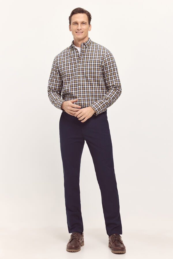 Milano Pantal&oacute;n Chino B&aacute;sico Liso Navy
