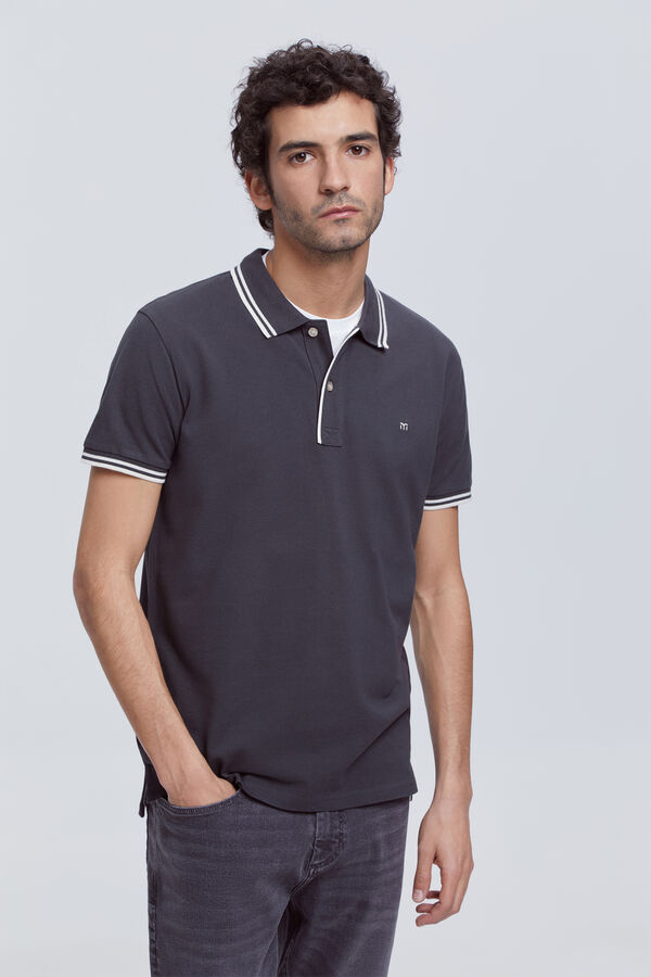 Milano Polo Dicas Mil&atilde;o Cinzento oscuro