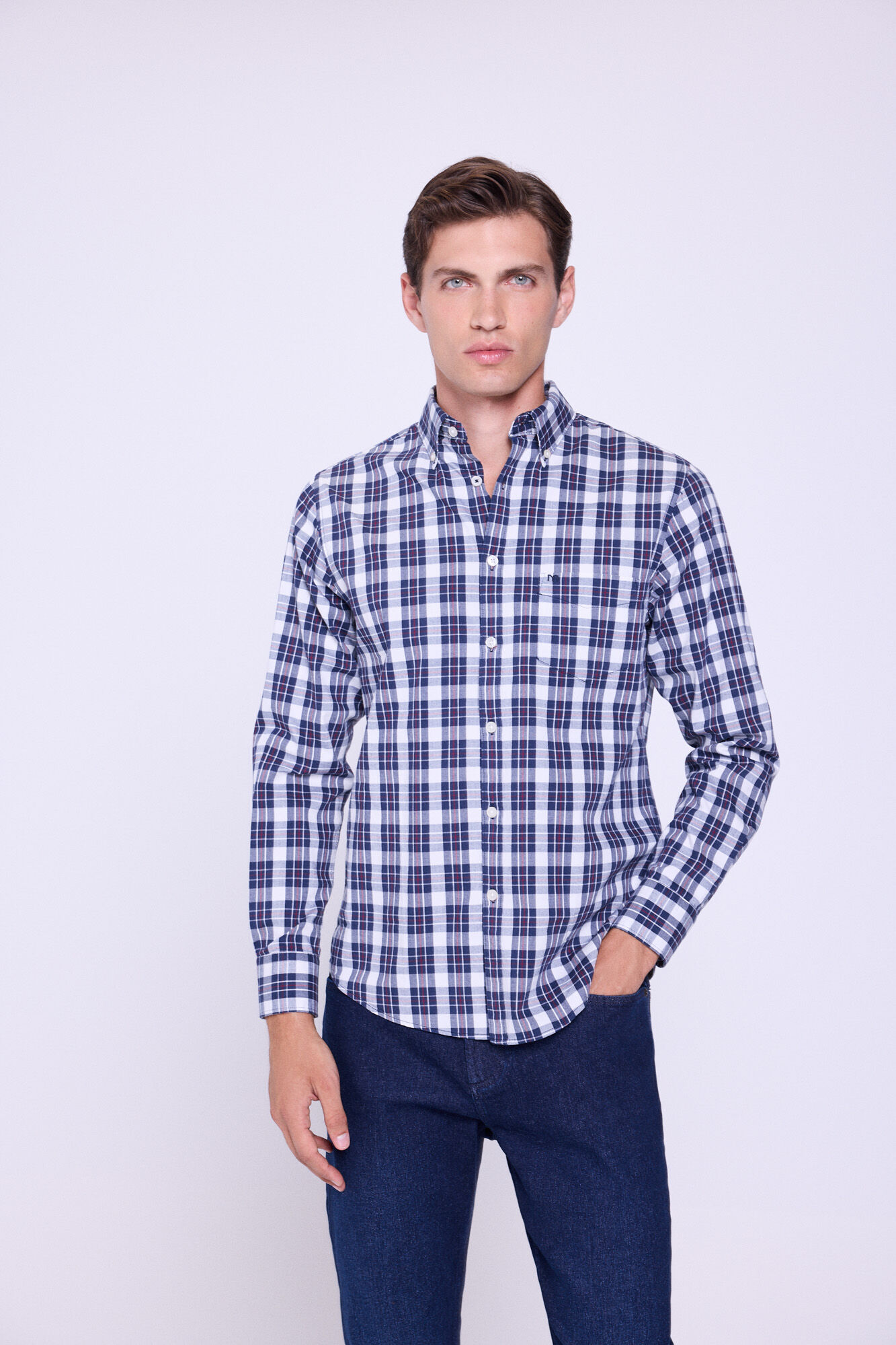 Milano Camisa Cuadros Relaxed Fit