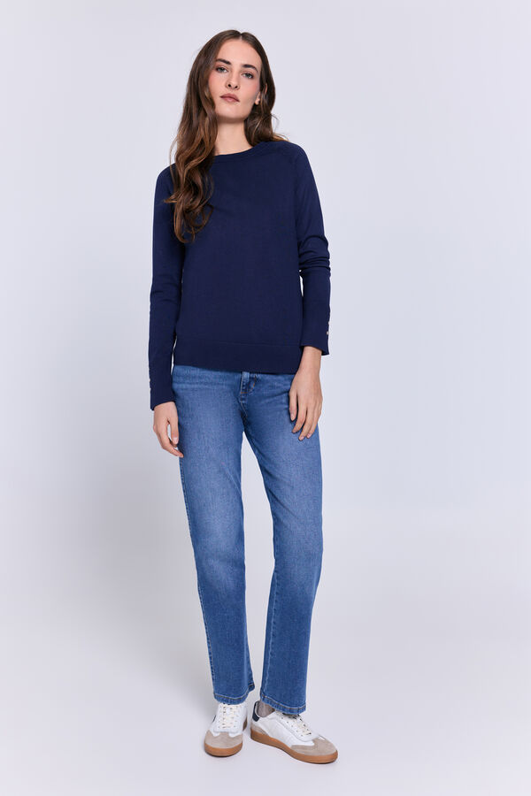 Milano Camisola gola redonda Marinho