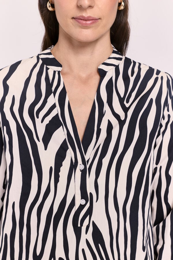 Milano Blusa estampada Bege