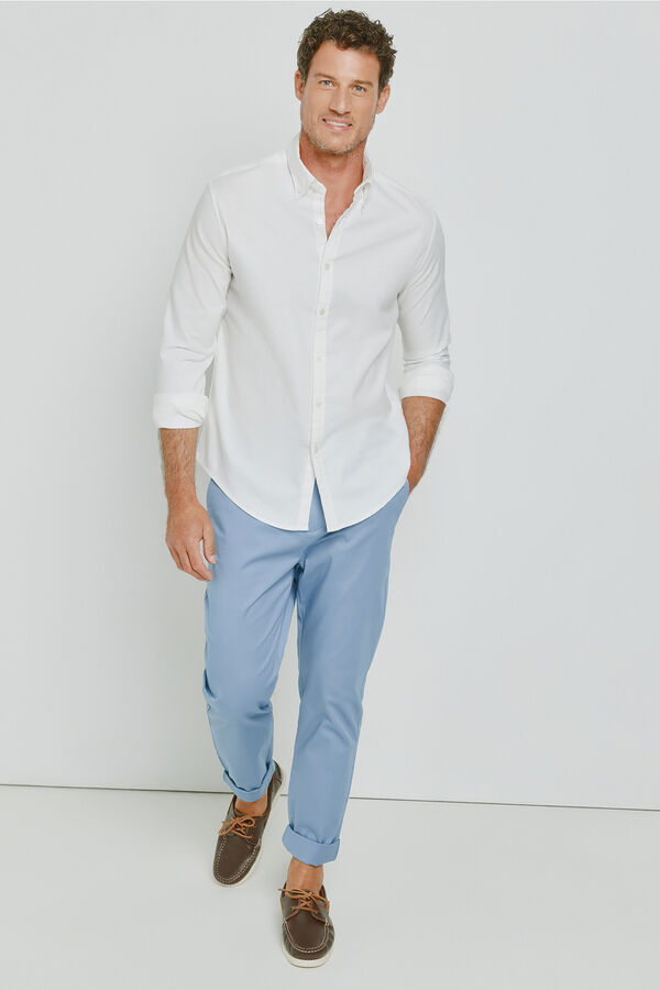 Milano Cal&ccedil;as chino tapered Azul claro