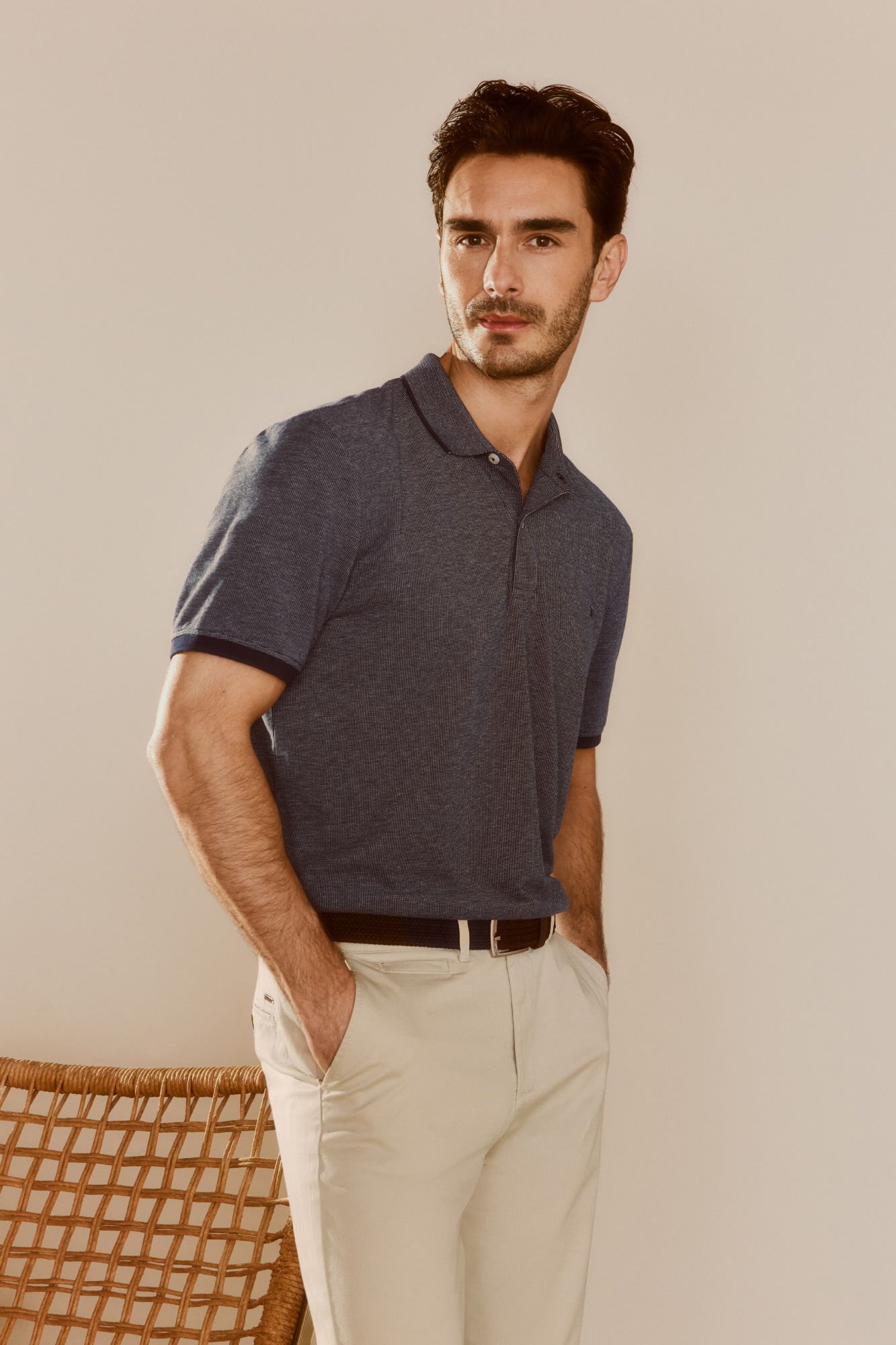 Pedro del Hierro Polo manga corta