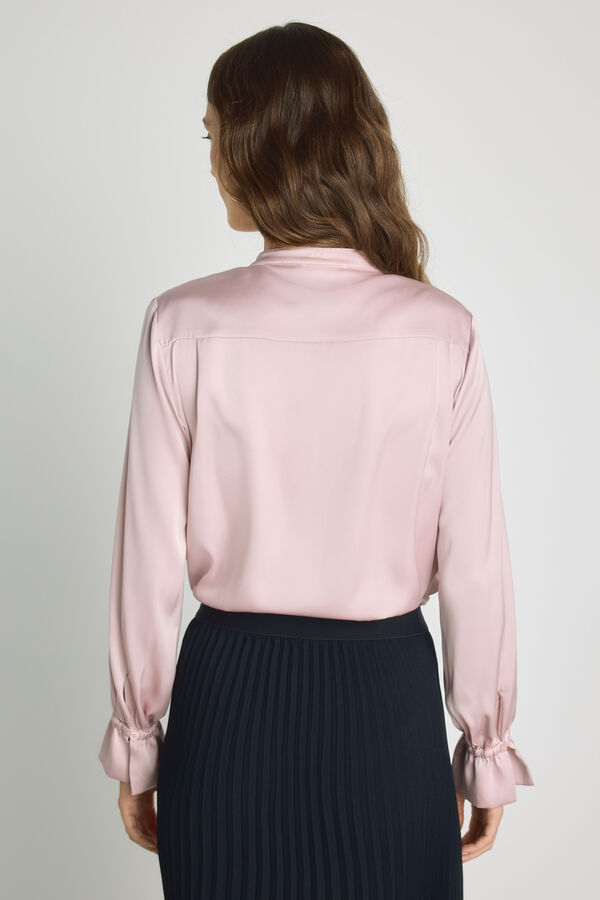Milano Camisa cuello mao Rosa