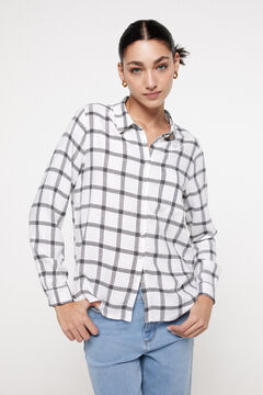 Fifty Outlet Camisa de Cuadros Marfil