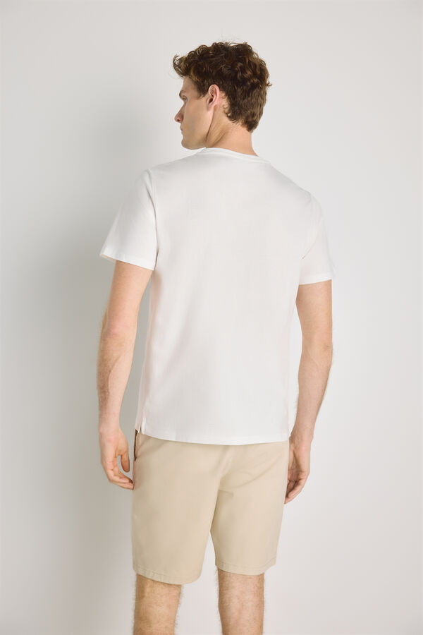 Pedro del Hierro T-shirt de manga curta estampada Branco
