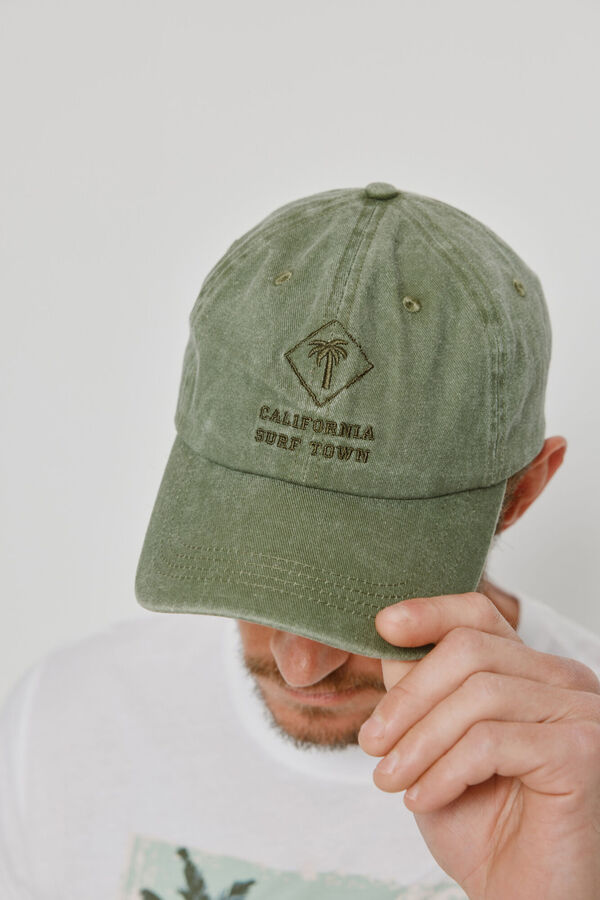 Milano Bon&eacute; com pala em tecido C&aacute;qui