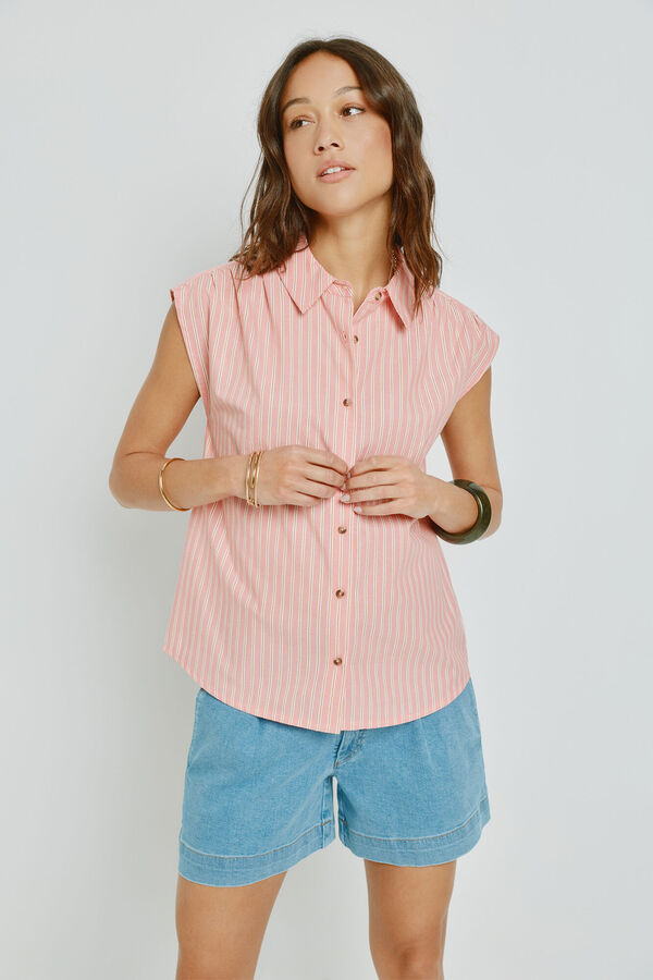 Milano Blusa rayas Rosa