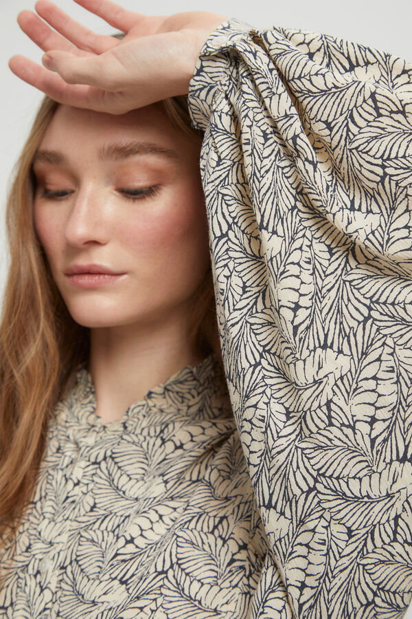 Milano Blusa volume Estampado azul