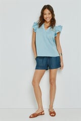 Milano Blusa bordada Azul