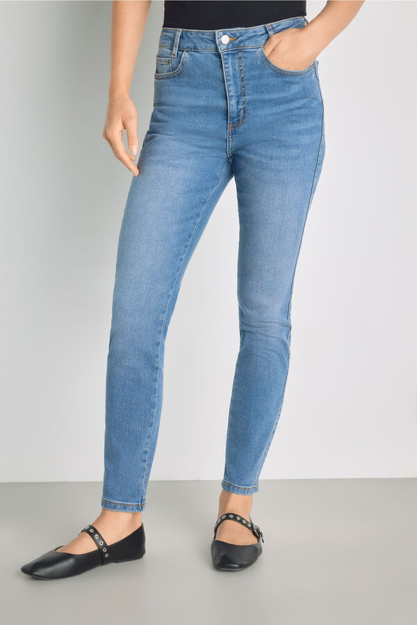 Milano Pantal&oacute;n denim slim Azul