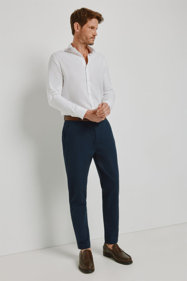 Milano Camisa vestir manga larga Blanco