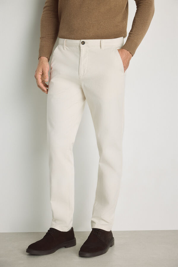 Milano Cal&ccedil;as chino slim fit Bege
