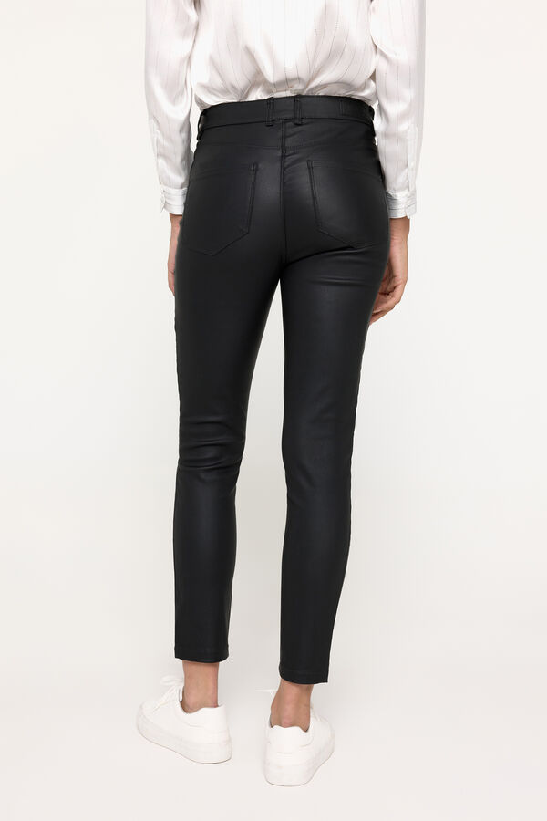 Milano Pantal&oacute;n Encerado Negro