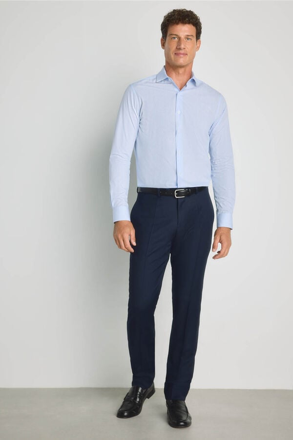 Milano Camisa de manga comprida Azul claro