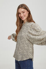 Milano Blusa volume Estampado azul