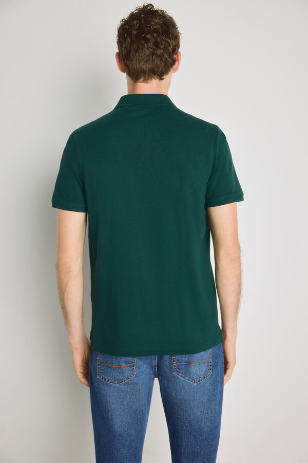 Pedro del Hierro Polo de manga curta Verde escuro