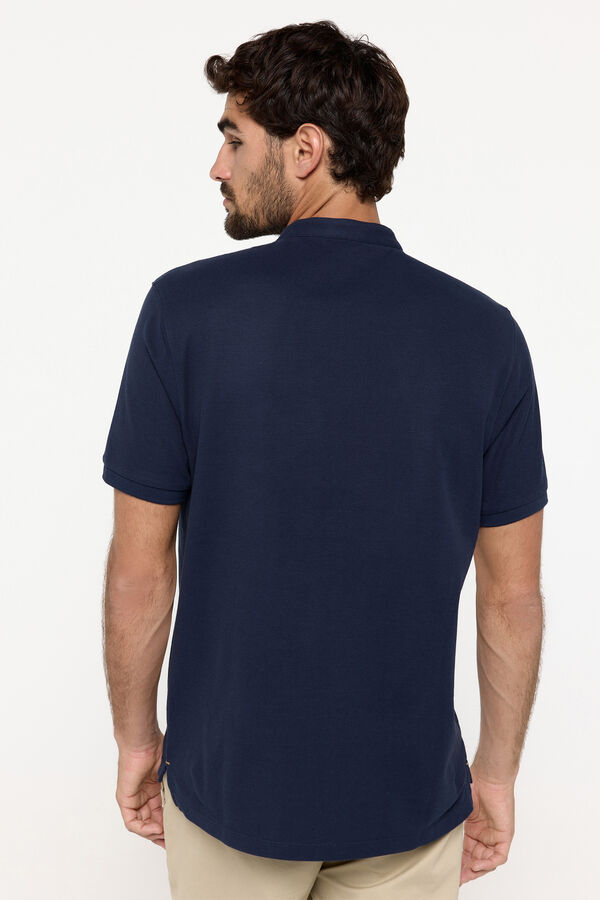 Fifty Outlet Polo pique PDH cuello Mao Navy