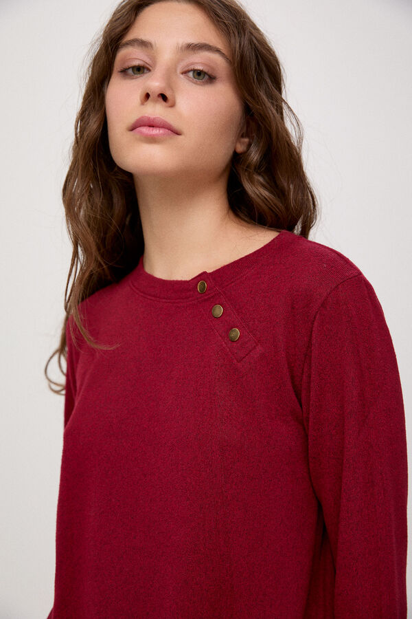 Fifty Outlet Camiseta combinada botones Rosa