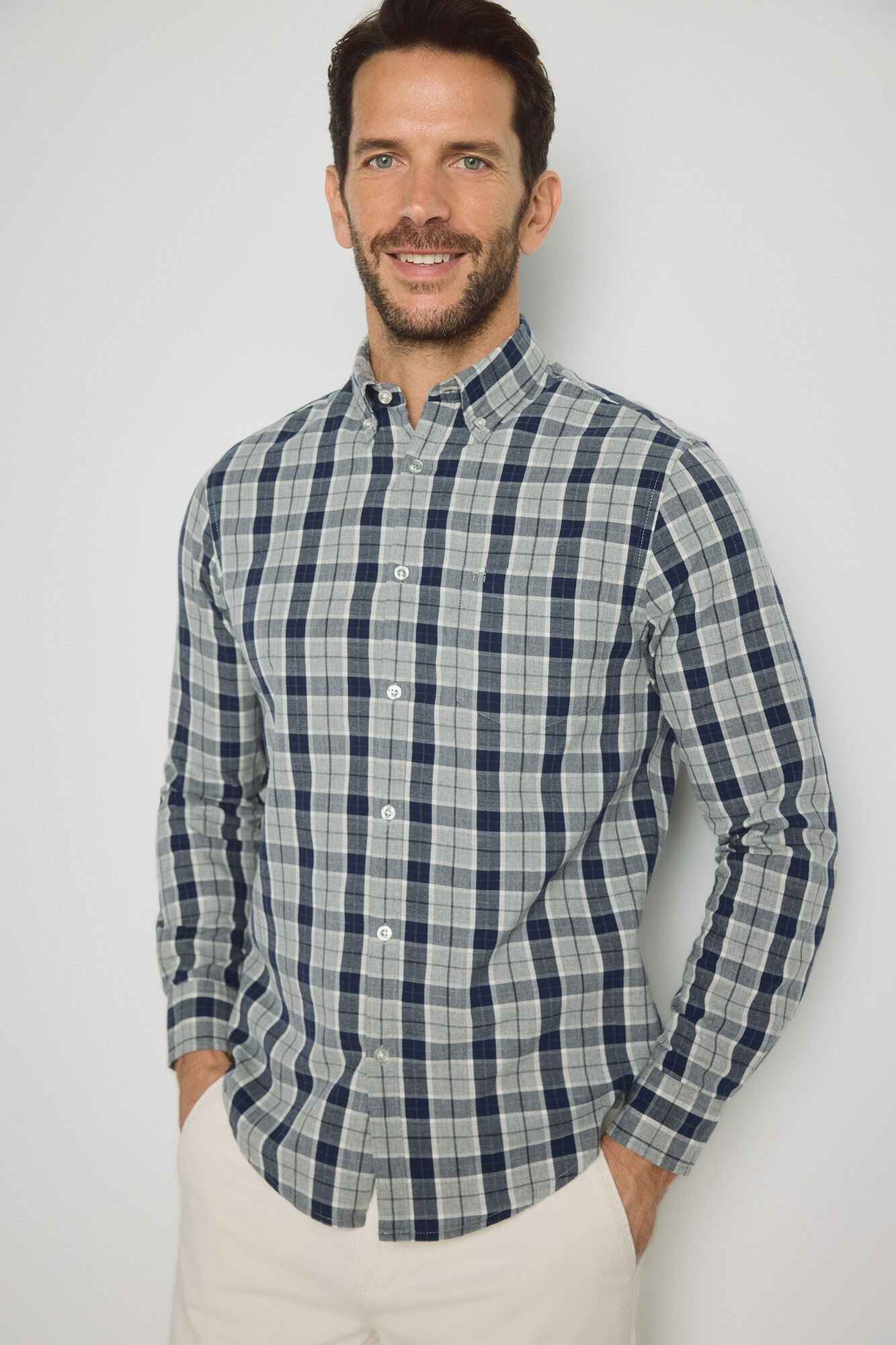 Milano Camisa cuadros manga larga