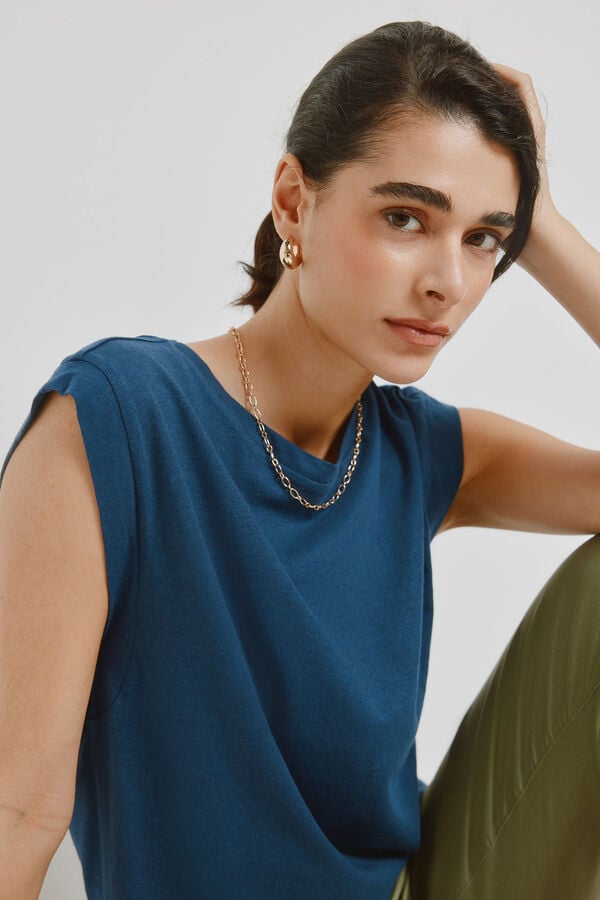 Milano T-shirt de manga curta Marinho