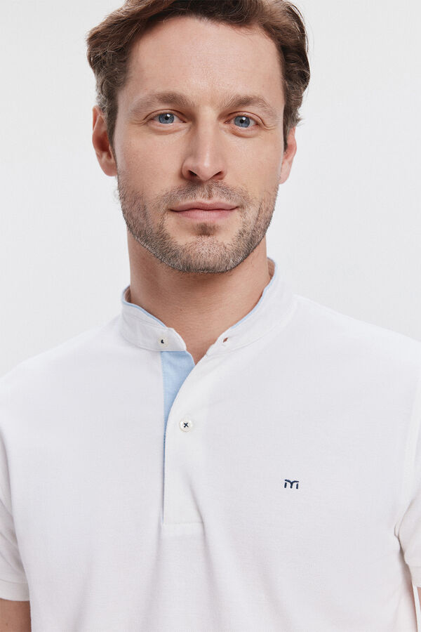 Milano Polo Cuello Mao Milano Blanco