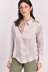 Milano Camisa de cetim Bege