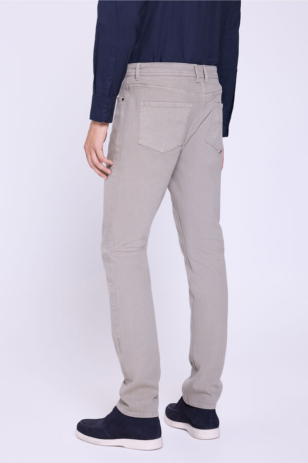 Milano Pantalón Bolsillos Comfort Fit Kaki Oscuro