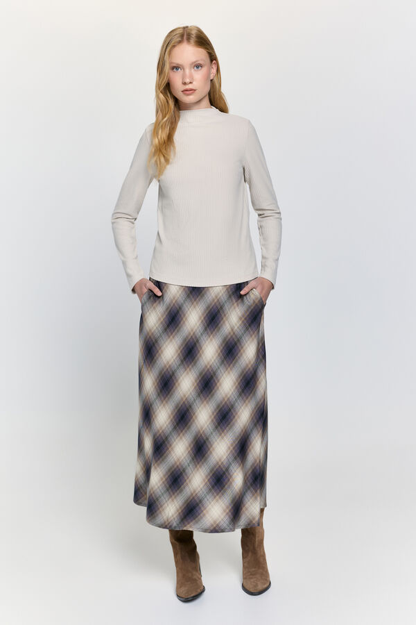 Milano Camisola com efeito veludo cotel&ecirc; de soft touch Marfim