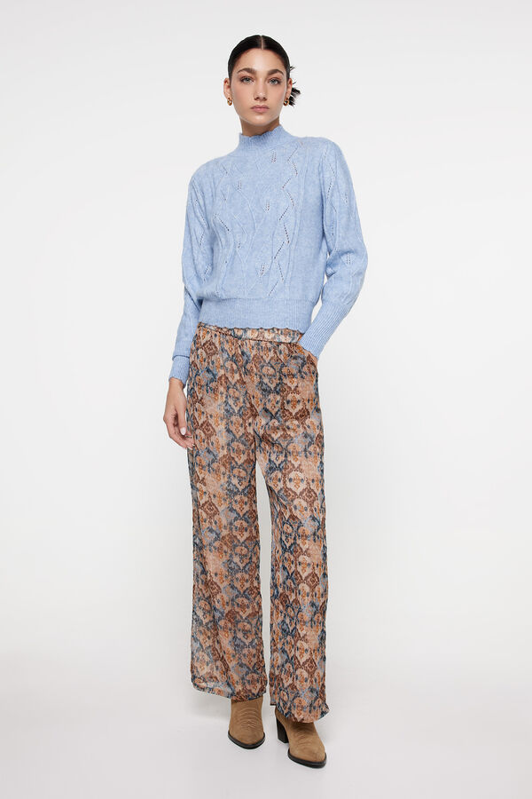 Milano Cal&ccedil;as estampadas Estampado castanho